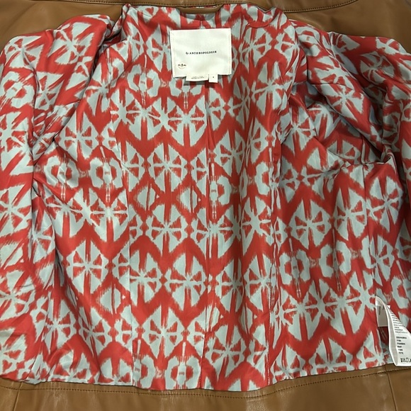 Anthropologie Katy Cropped Faux Leather Jacket - Picture 10 of 12